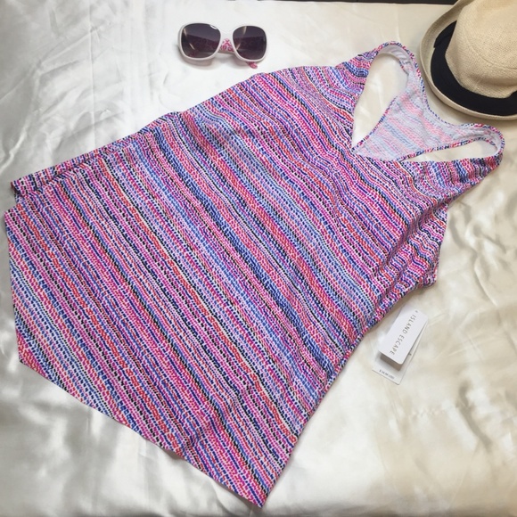 Island Escape Womens Racerback Tankini Top - Picture 3 of 4